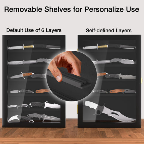 Livnhood dustproof display case keeps knives clean and presentable