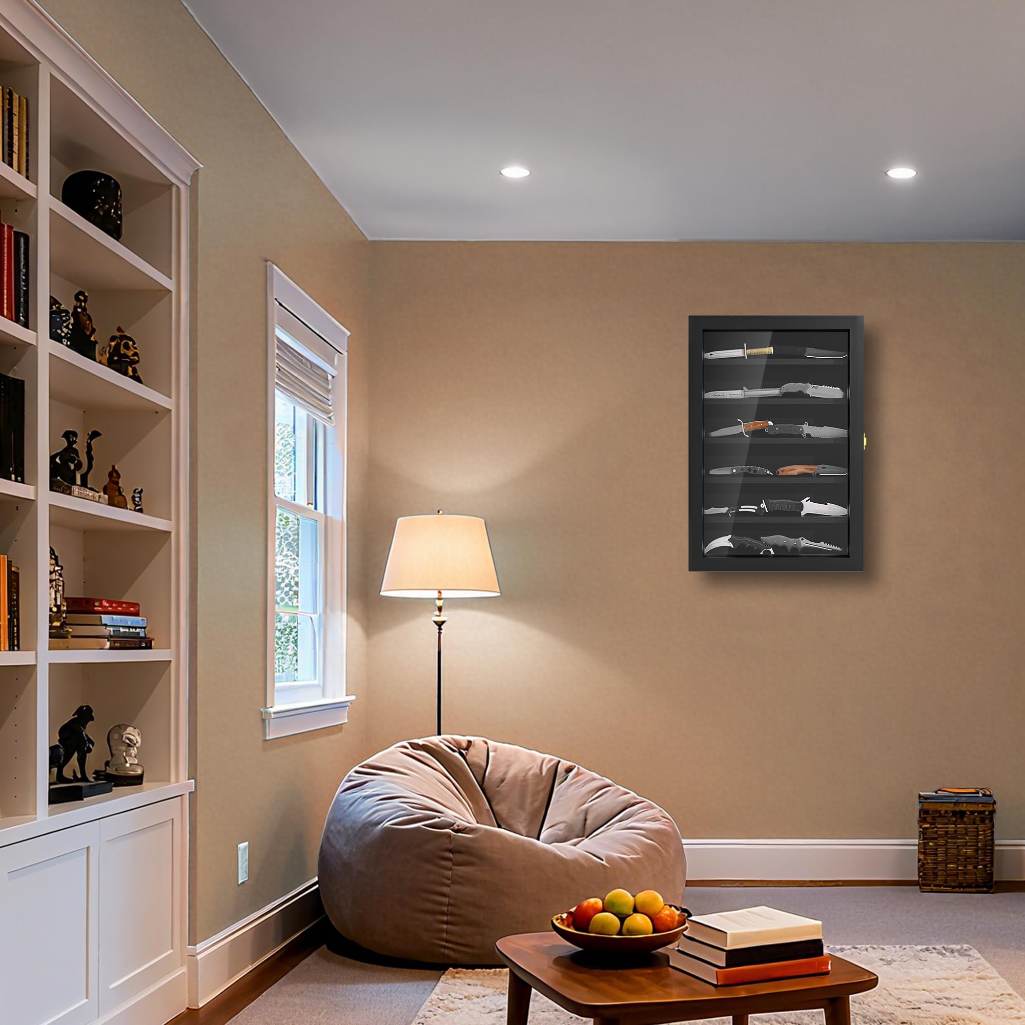 Livnhood lockable storage protects blades and adds security when displayed