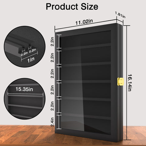 Livnhood removable shelves knife case adapts to different knife sizes for flexible displays