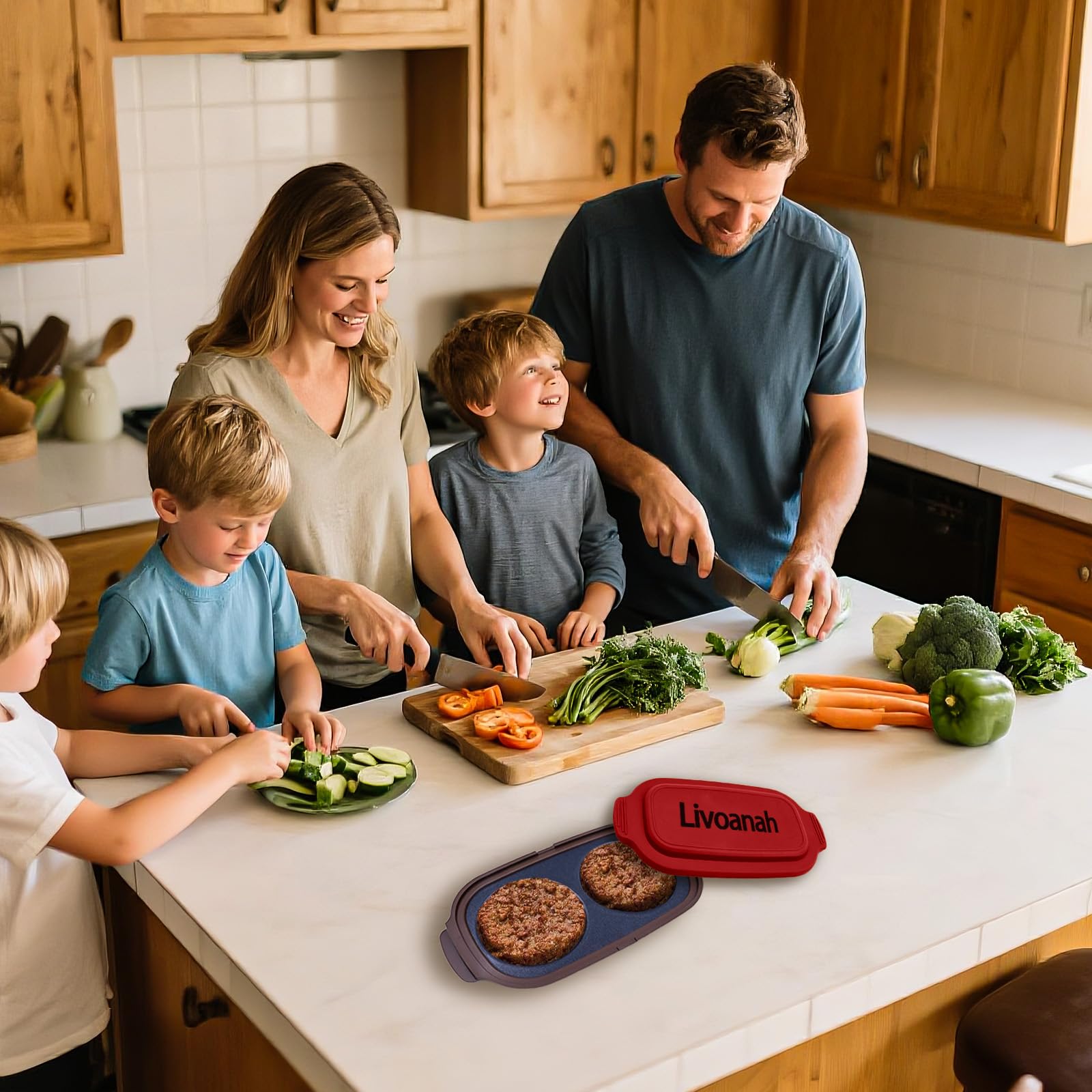 Livoanah red egg cooker dishwasher-safe for simple cleanup.