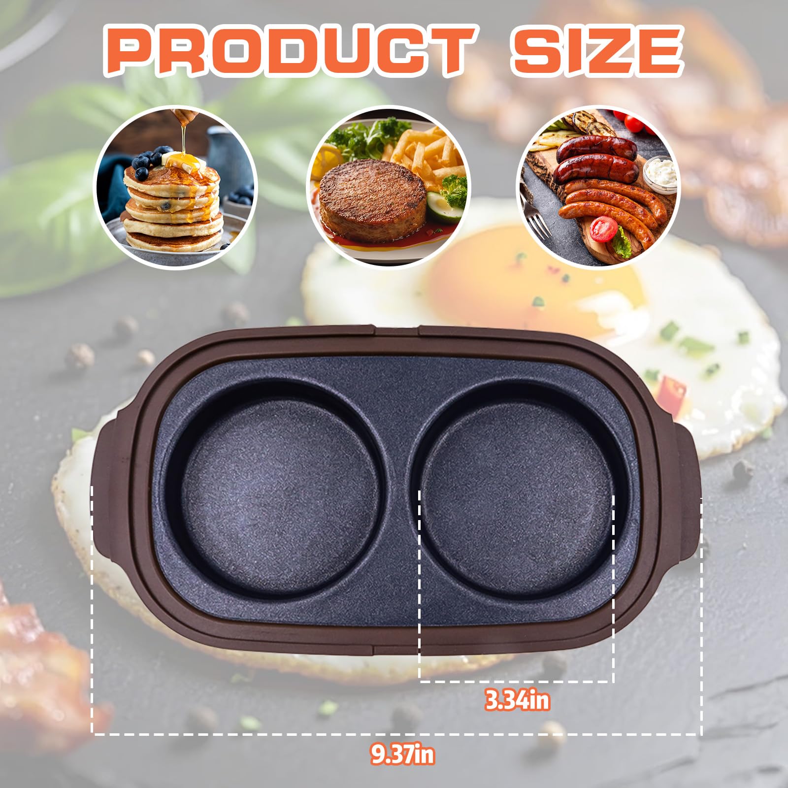 Livoanah red egg cooker with lid open, showcasing dual-chamber design.