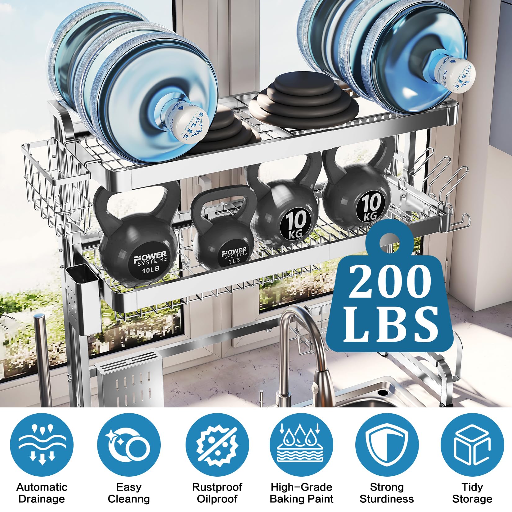 LIVOD durable, corrosion-resistant stainless steel construction withstands daily use.