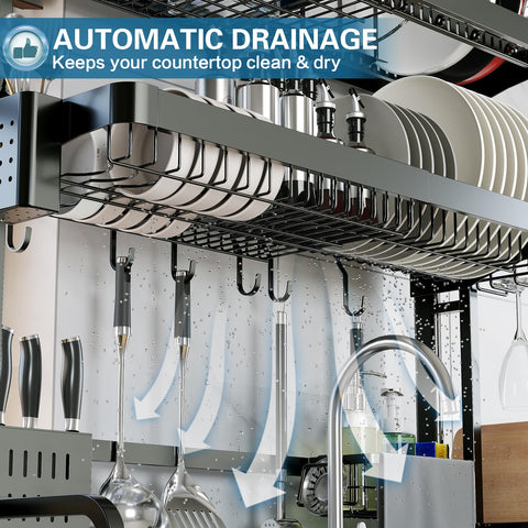 LIVOD faucet clearance supports tall faucets up to 16.93 inches.