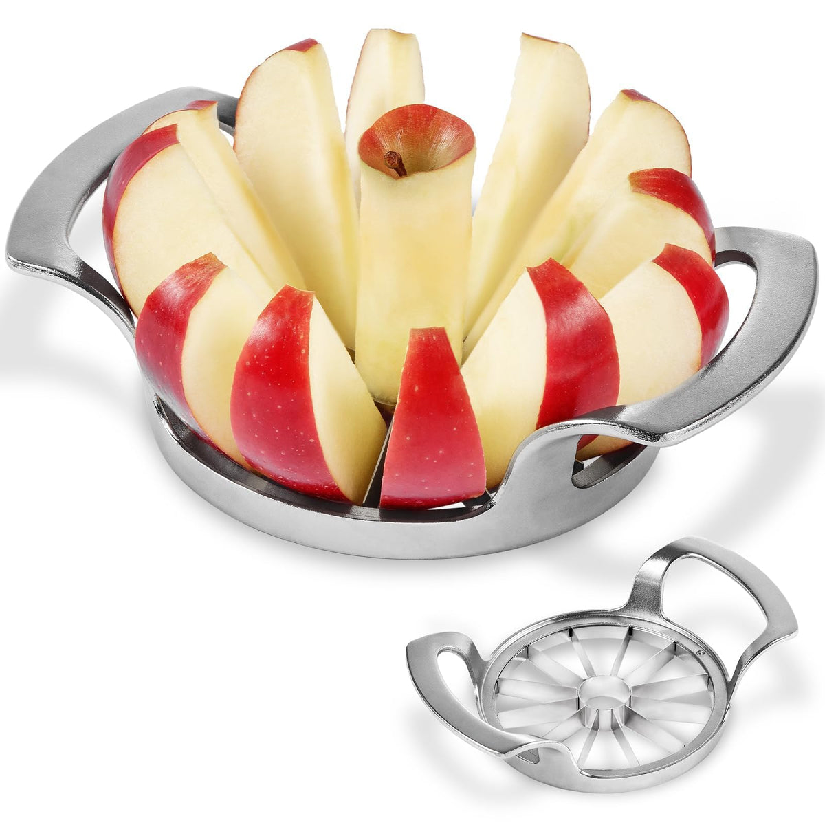 LIVSGNISTA Apple Slicer 12-Blade blades deliver even slices with precision.