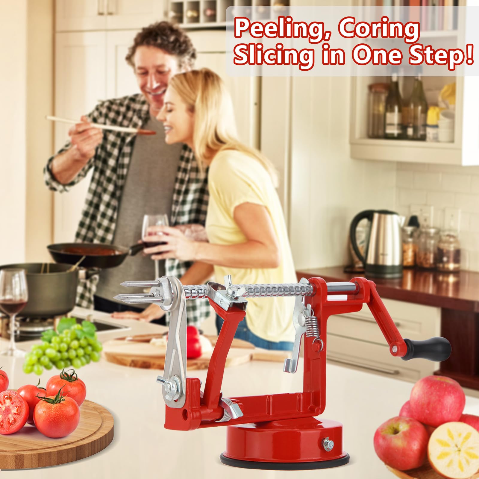 LIVSGNISTA multi function slicer handles apples and other fruits