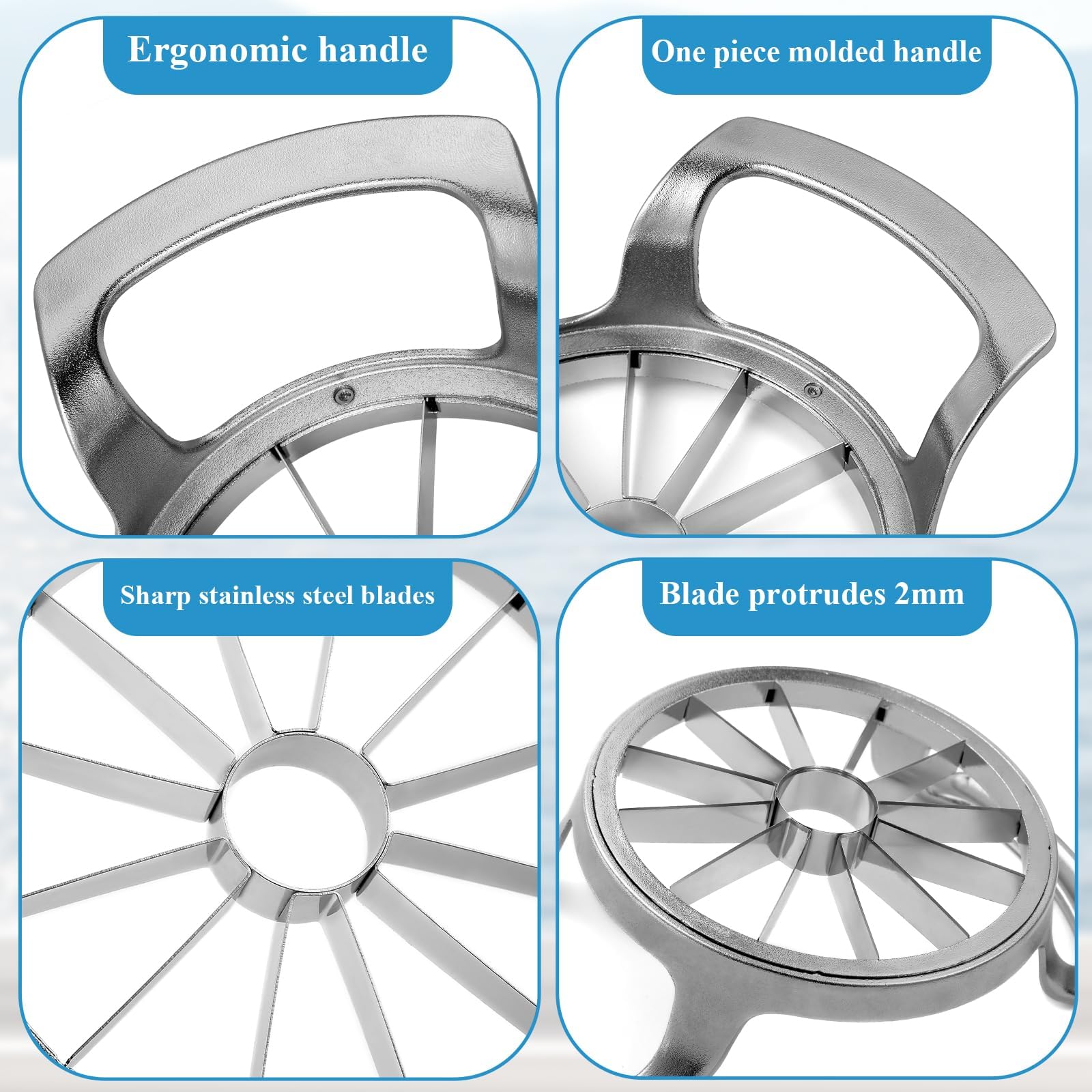 LIVSGNISTA 2mm stainless steel blades stay sharp for consistent cuts.