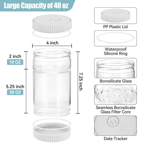 LIVSGNISTA in-use jar illustrates smooth pouring and aroma-friendly fermentation.