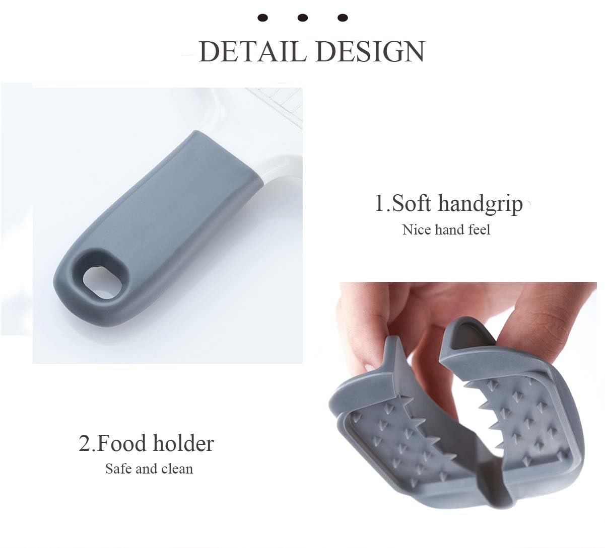 LIVSGNISTA slicer provides thin or thick slices for fruits and vegetables.