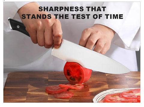 Livtek Falcon 8-inch bread knife cuts crusts cleanly with ease.