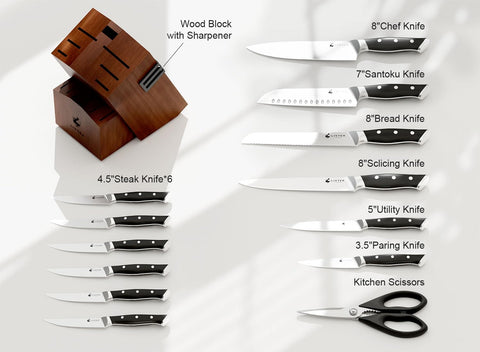 Livtek Falcon 8-inch slicing knife for clean, even cuts and efficient prep.
