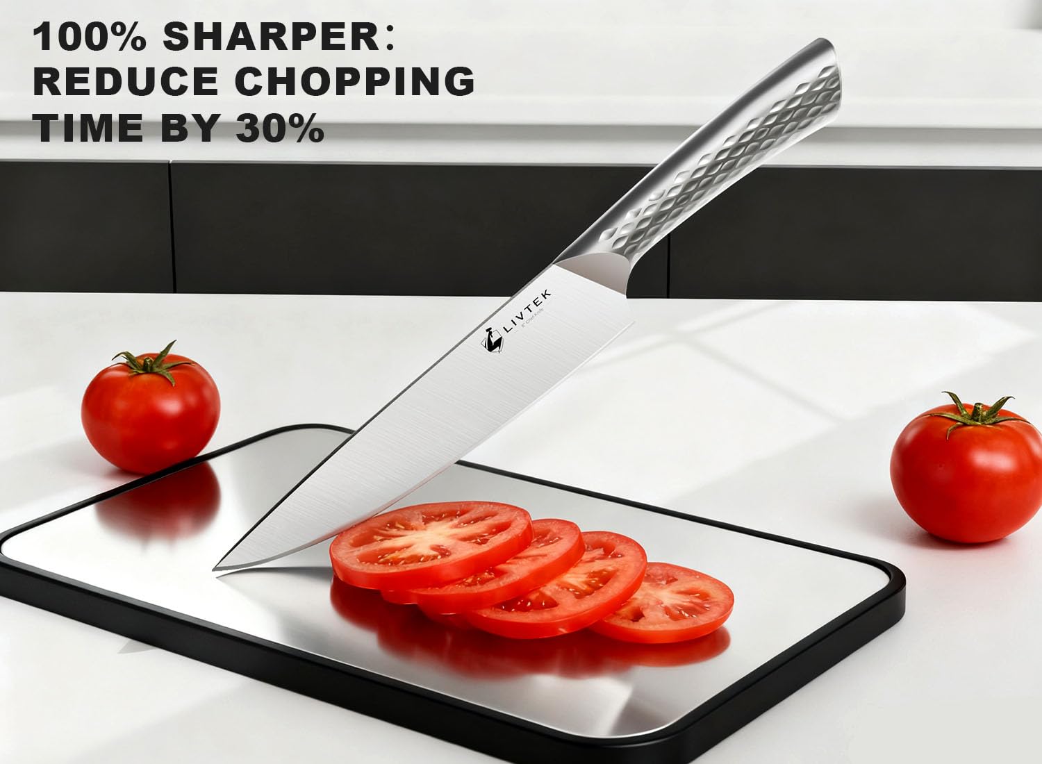 Livtek Galaxy 8-inch chef knife enables precise, effortless prep