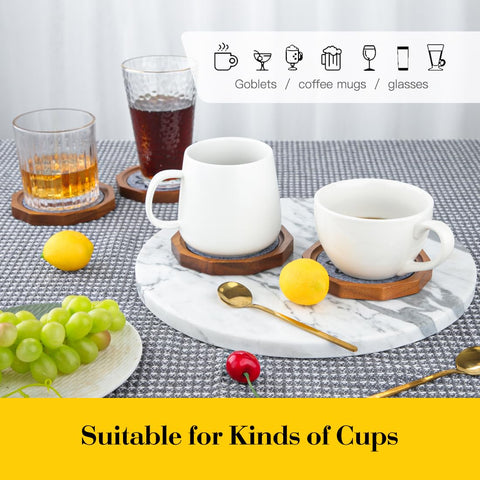 LiWiBet iron holder displaying six coasters for stylish storage.