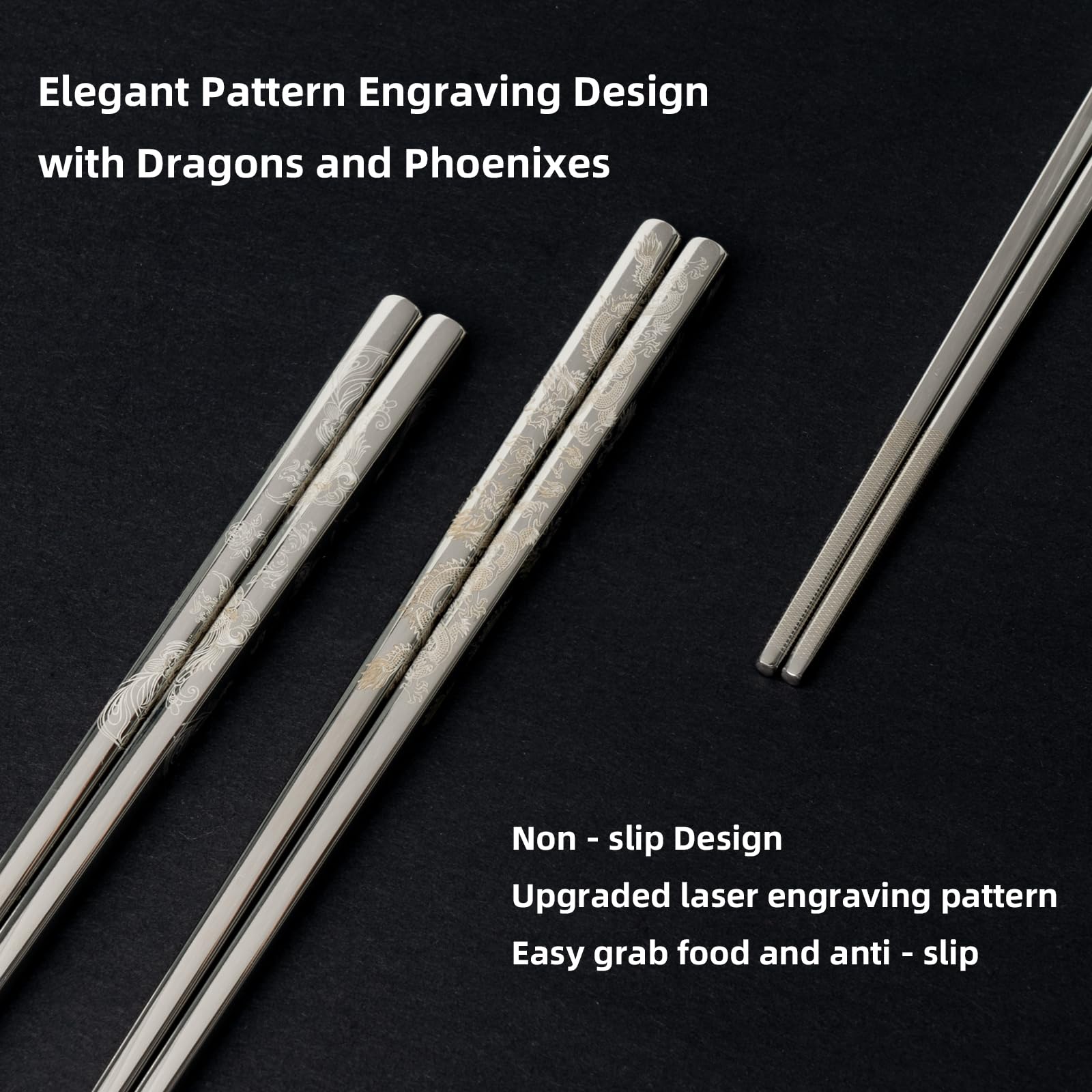 LIXTONGR dragon and phoenix engraving with elegant grip