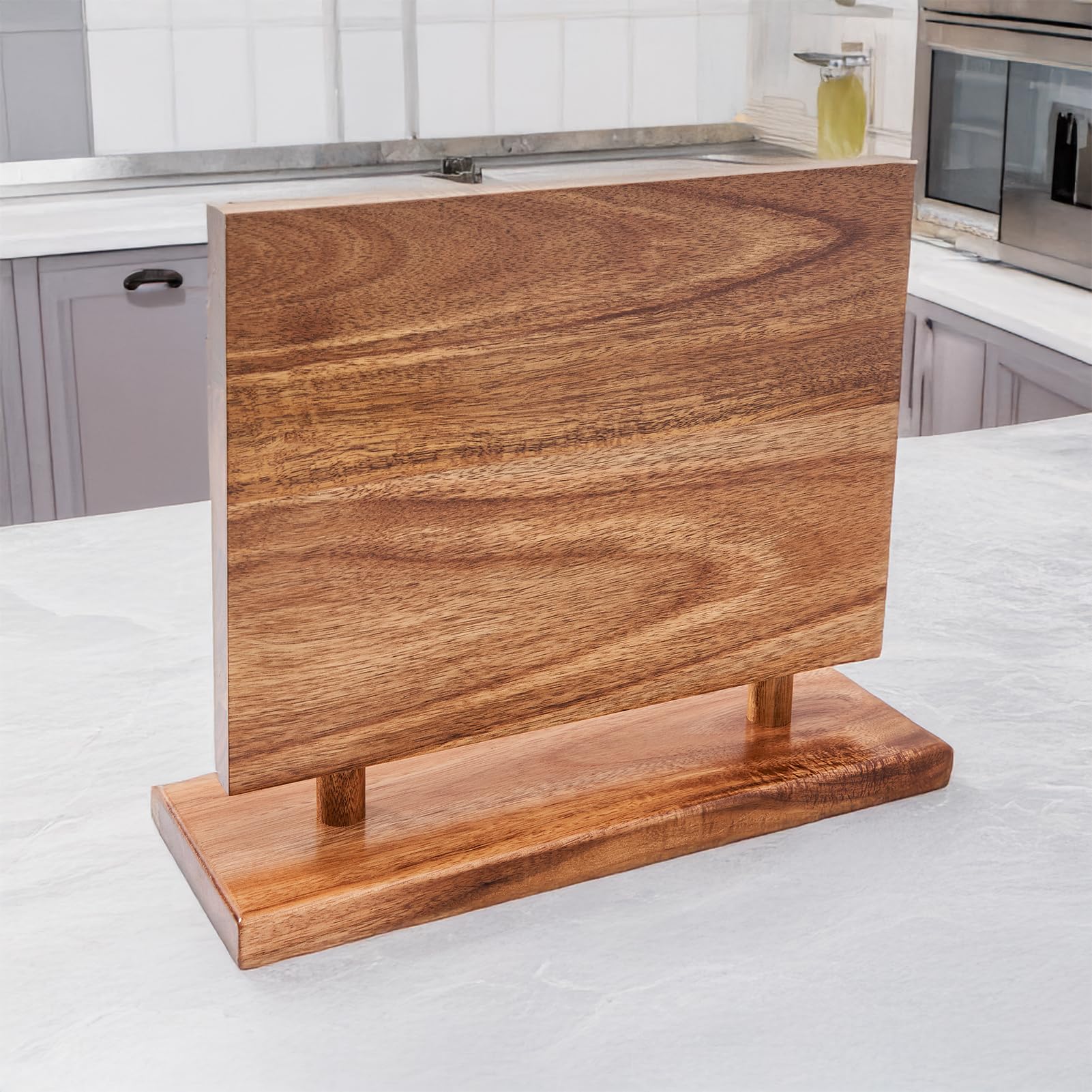 LiTY knife display rack with magnets keeps blades within reach and safe