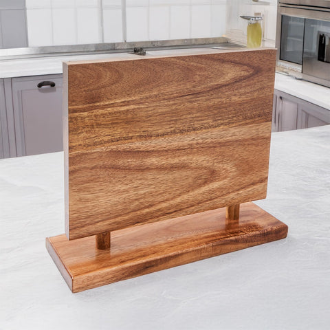 LiTY knife display rack with magnets keeps blades within reach and safe
