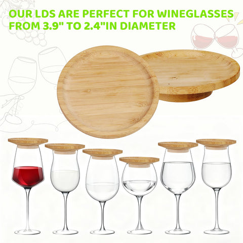 Liyeeeuo charcuterie plates for wine glasses protect surfaces while serving