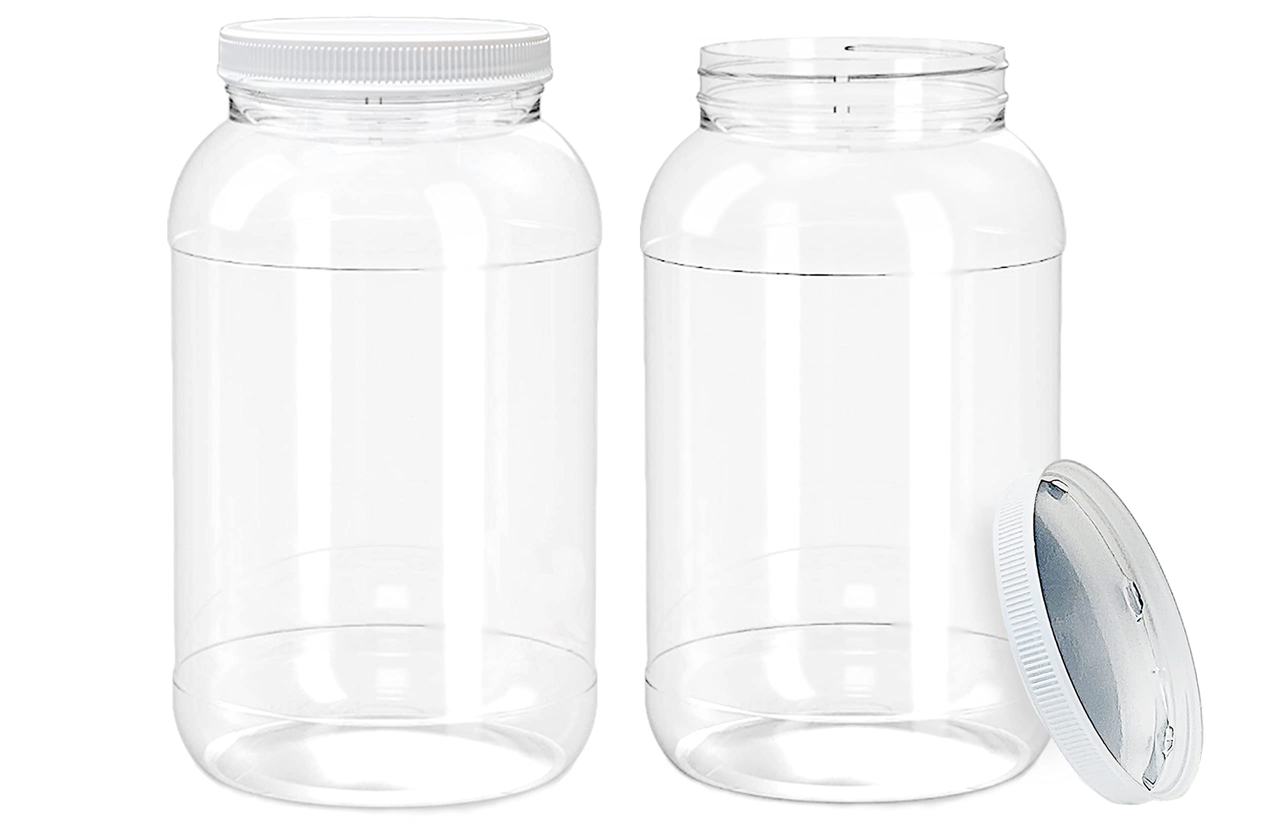 ljdeals 1-gallon clear jar with lid for organized pantry storage