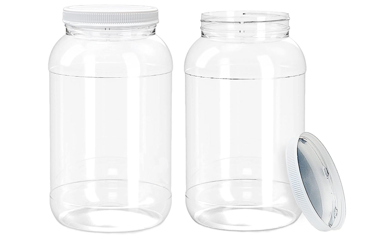 ljdeals 1-gallon clear jar with lid for organized pantry storage