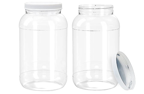 ljdeals 1-gallon clear jar with lid for organized pantry storage