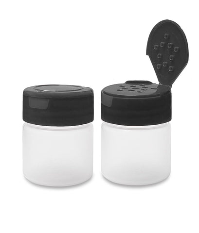 ljdeals spice jar with red flapper cap seals freshness between uses