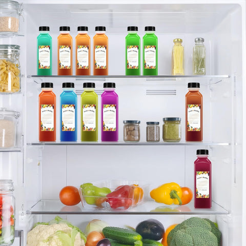 LJINOKYUN clear bottle suitable for milk, juice, and smoothies