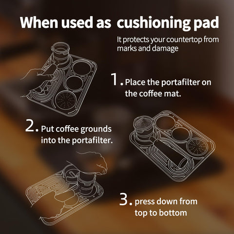 LJOWJVA mat provides countertop protection from drips and spills in busy mornings.