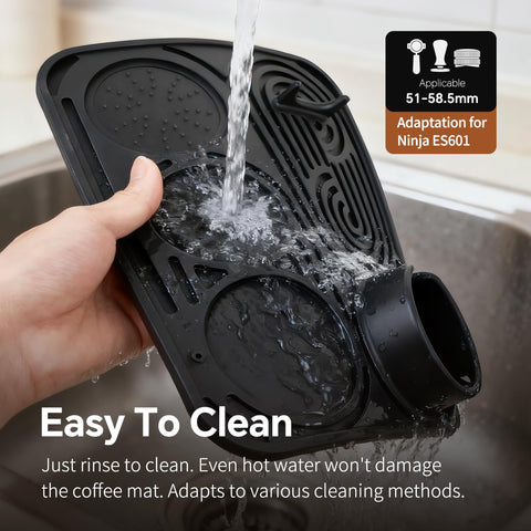 LJOWJVA heat-resistant silicone mat withstands hot utensils safely.