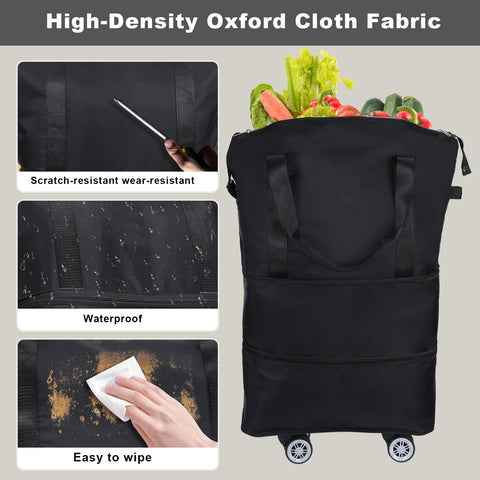 LKbeuuu foldable design saves space in car or closet for storage.