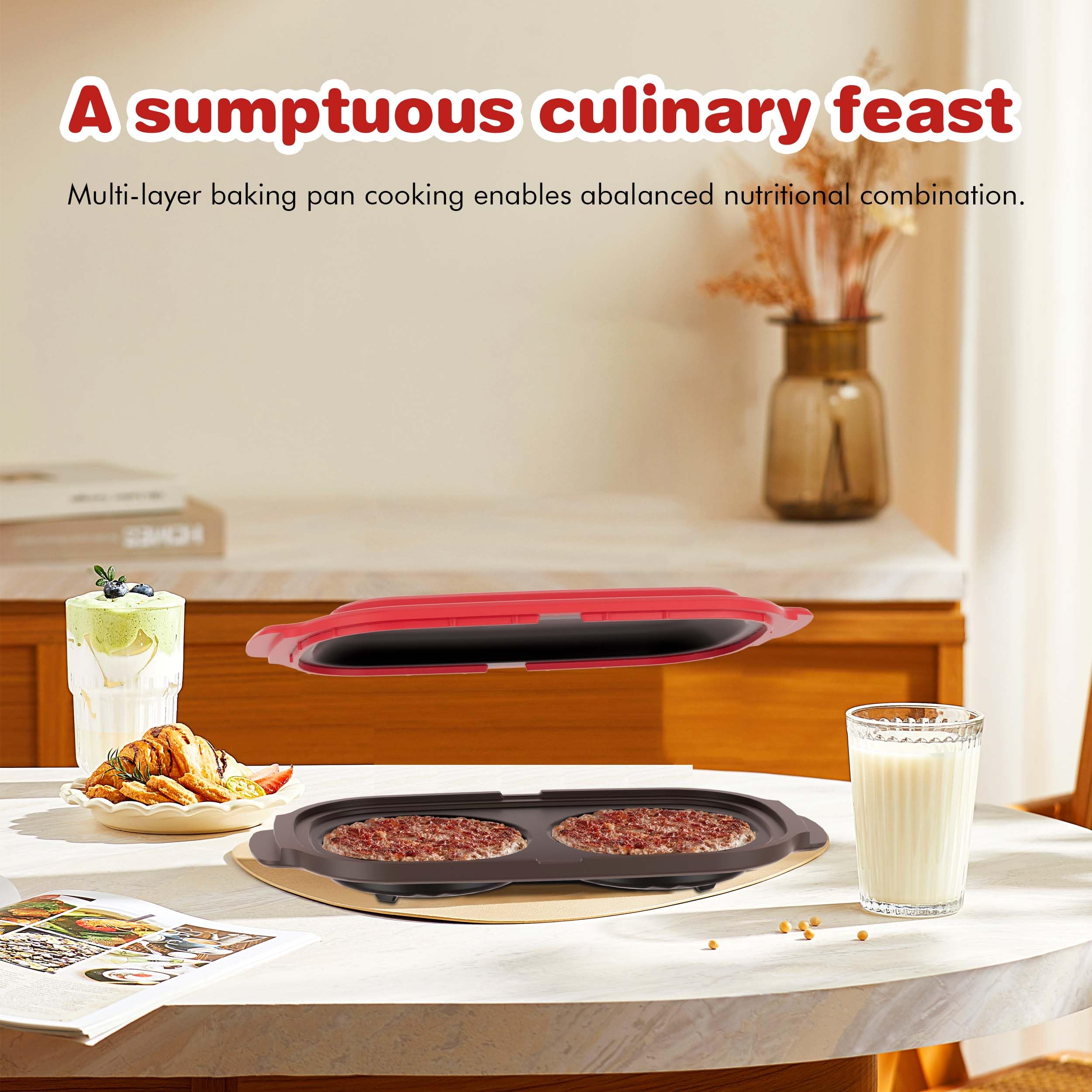 Lkicwah grill pan heats evenly for crispy results without a stove.