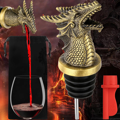 Bronze finish dragon detail adds a refined touch to bottle service visuals.