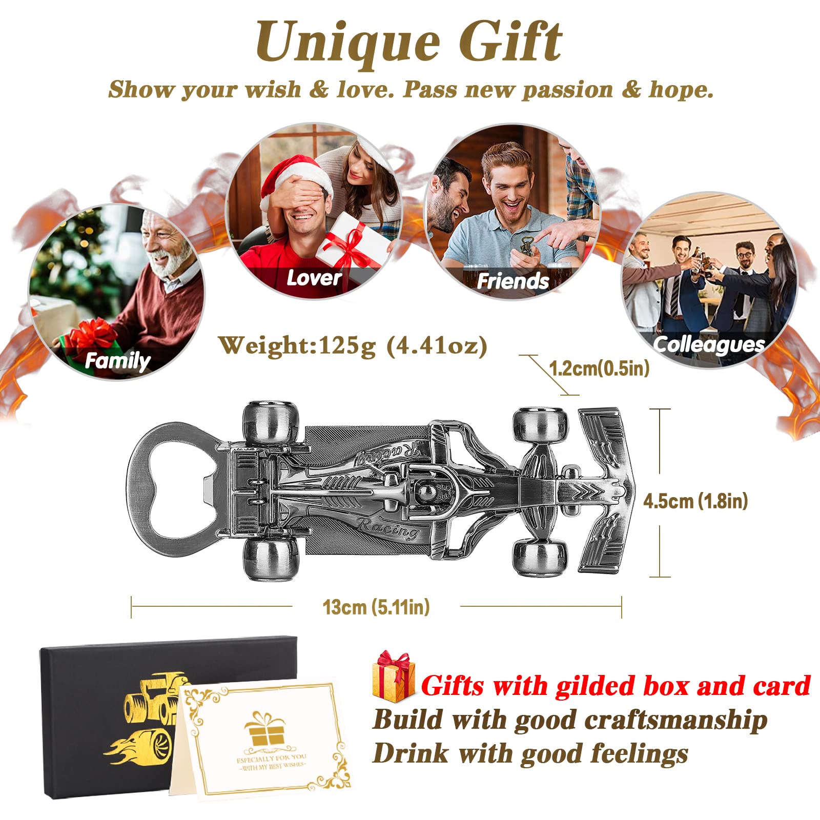 LKKCHER gift-ready packaging bottle opener, perfect for birthdays and holidays.