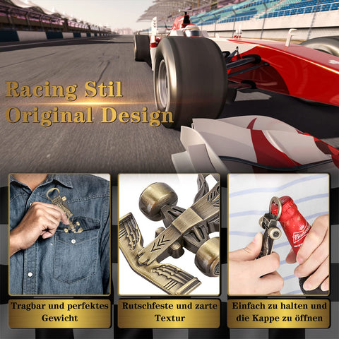 LKKCHER racing car opener in gift bag perfect present