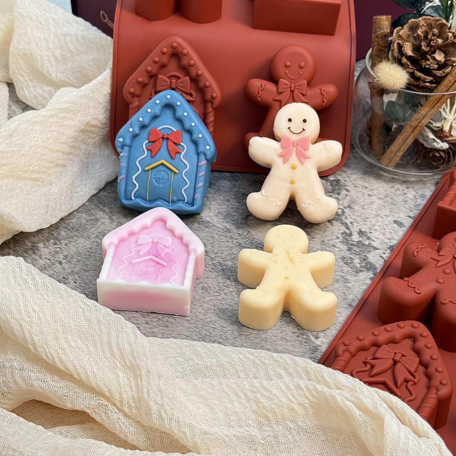 LLchunyun Christmas ice cube mold creates themed cold treats.