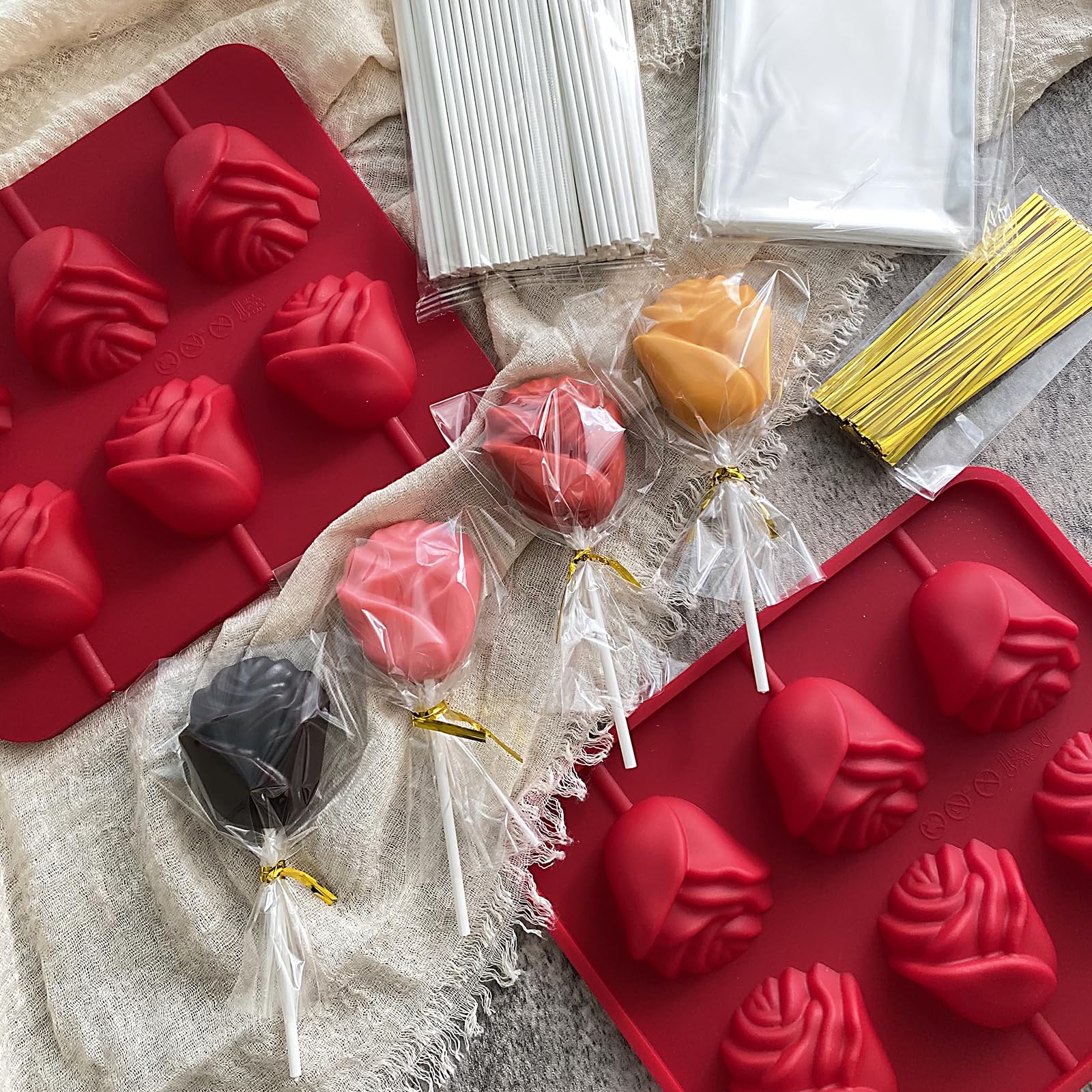 LLchunyun Valentine’s Day and Mother’s Day uses with rose molds.