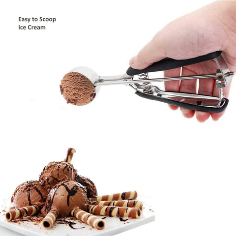 LLESCA dishwasher-safe cookie scoop for easy cleanup after baking.