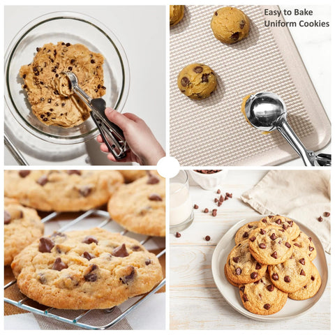 LLESCA stainless steel 18-8 scoop with durable, corrosion-resistant construction.