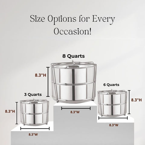 LNM Steamer Pans are versatile for pot-in-pot cooking.