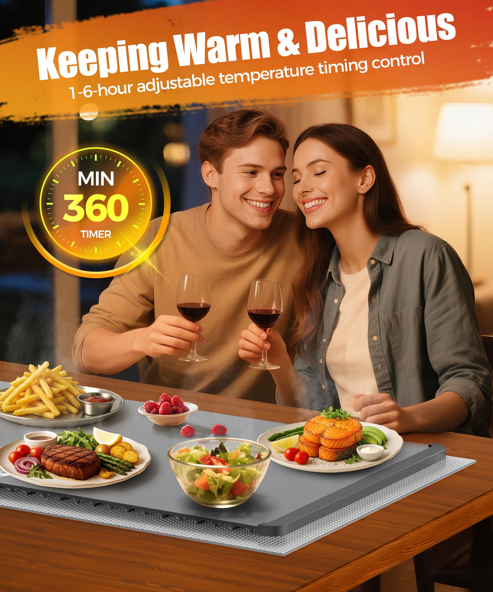 LNNIW warmer supports buffet-style serving with multiple dishes warmed together.