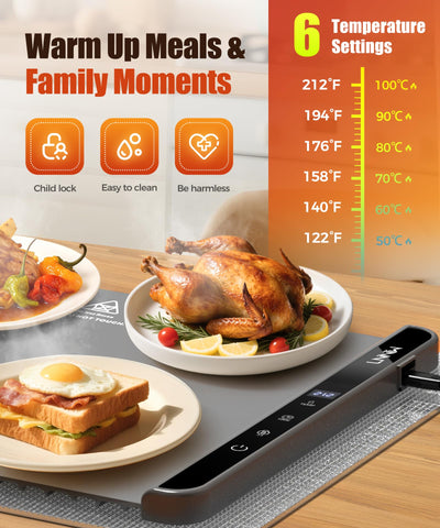 LNNIW temperature control offers steady warmth from soups to hot pots.