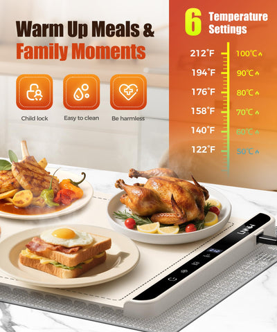 LNNIW six-temperature control for precise serving temperatures.