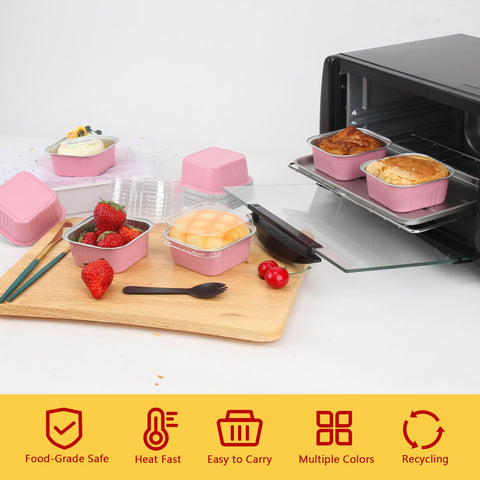 LNYZQUS clear top lids keep cupcakes fresh during transport.
