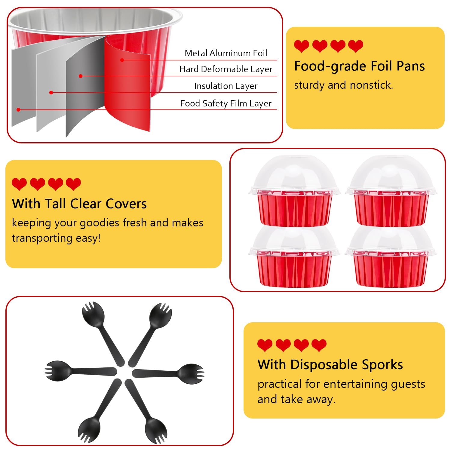 Disposable muffin tins 5oz ideal for cupcakes and mini pies