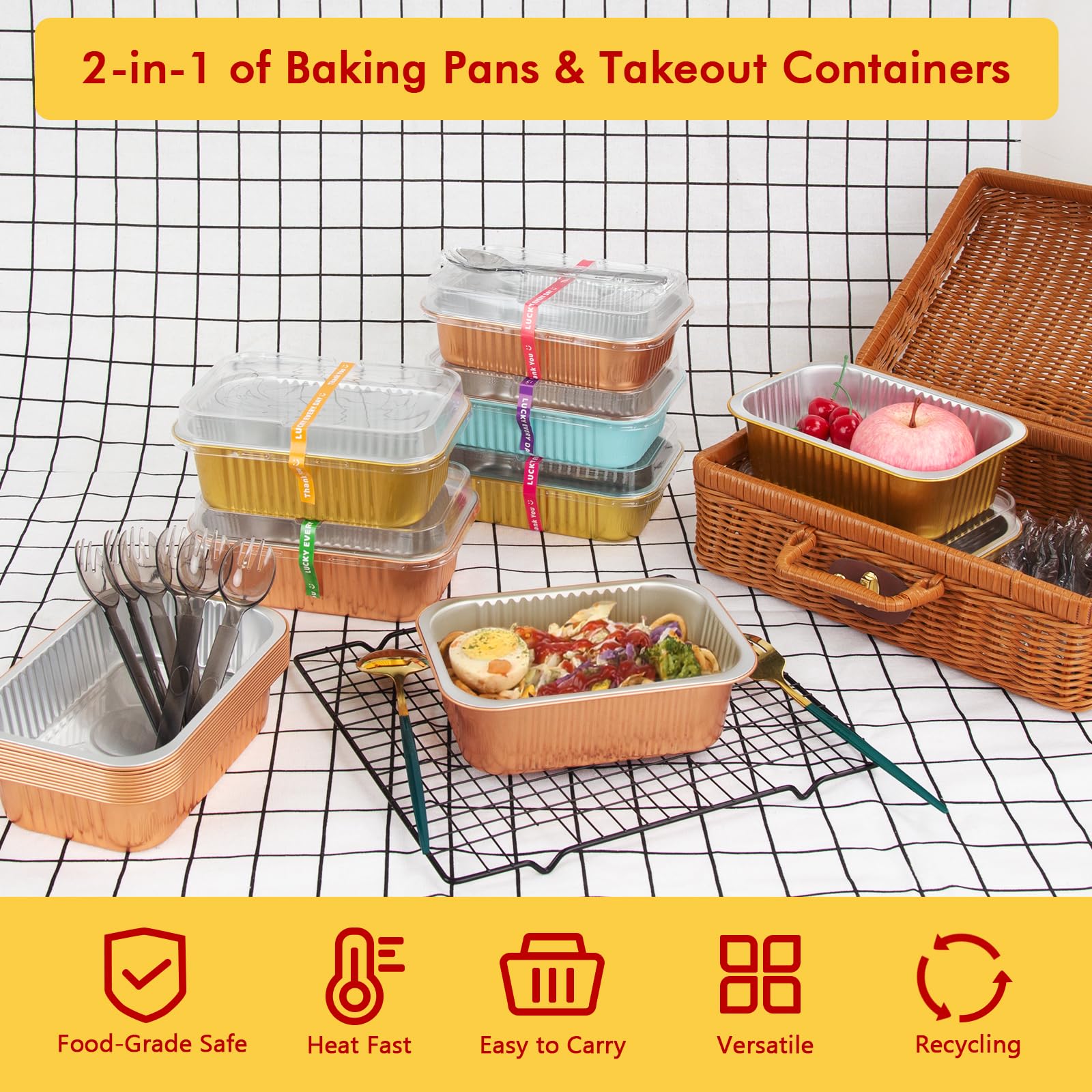 LNYZQUS sporks and packaging add convenience for picnics and meals on the go.