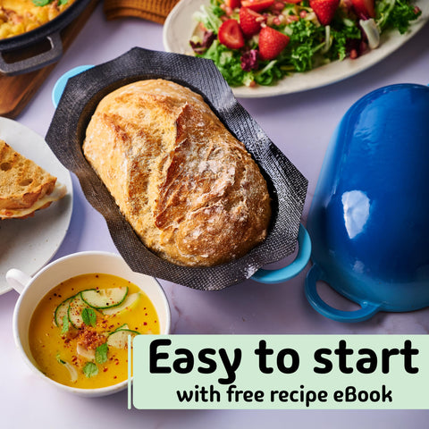 Clean-up friendly design speeds post-bake kitchen cleanup with LoafNest.
