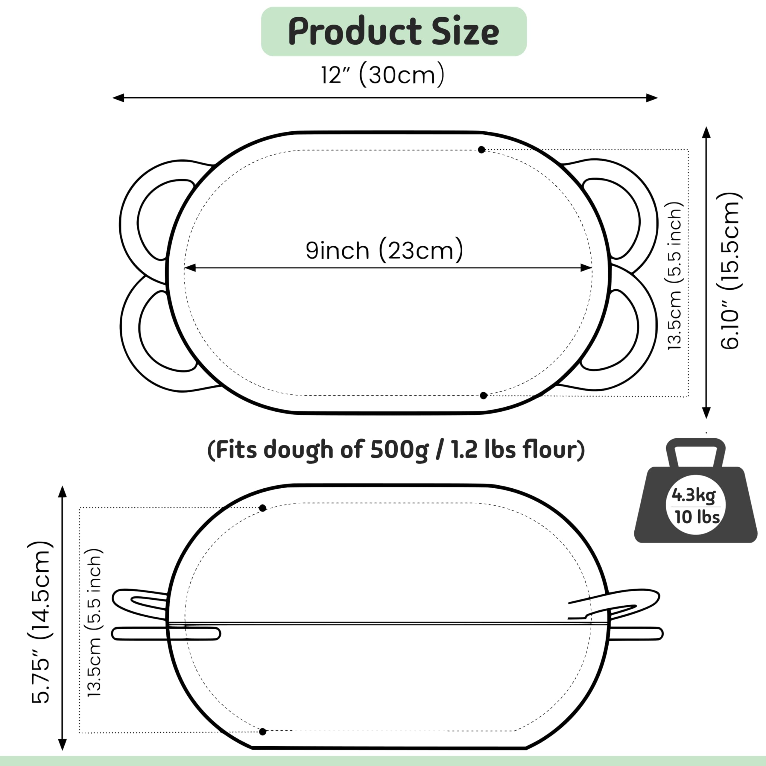 Compact LoafNest kit on a kitchen counter for easy baking.