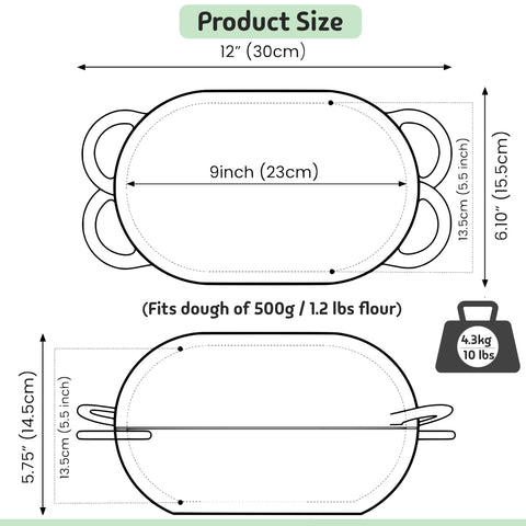 Compact LoafNest kit on a kitchen counter for easy baking.