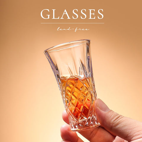 LOBUBT 2oz shot glasses ideal for vodka or tequila tasting