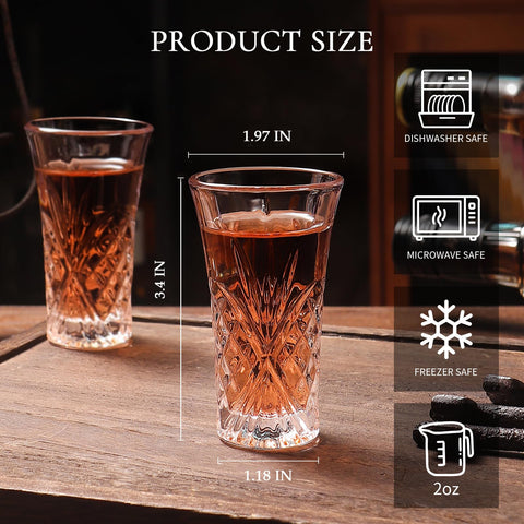 LOBUBT elegant polished shot glasses with refined design
