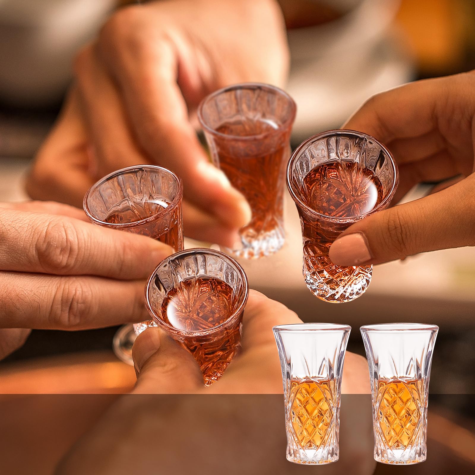 LOBUBT restaurant ready shot glasses suitable for events