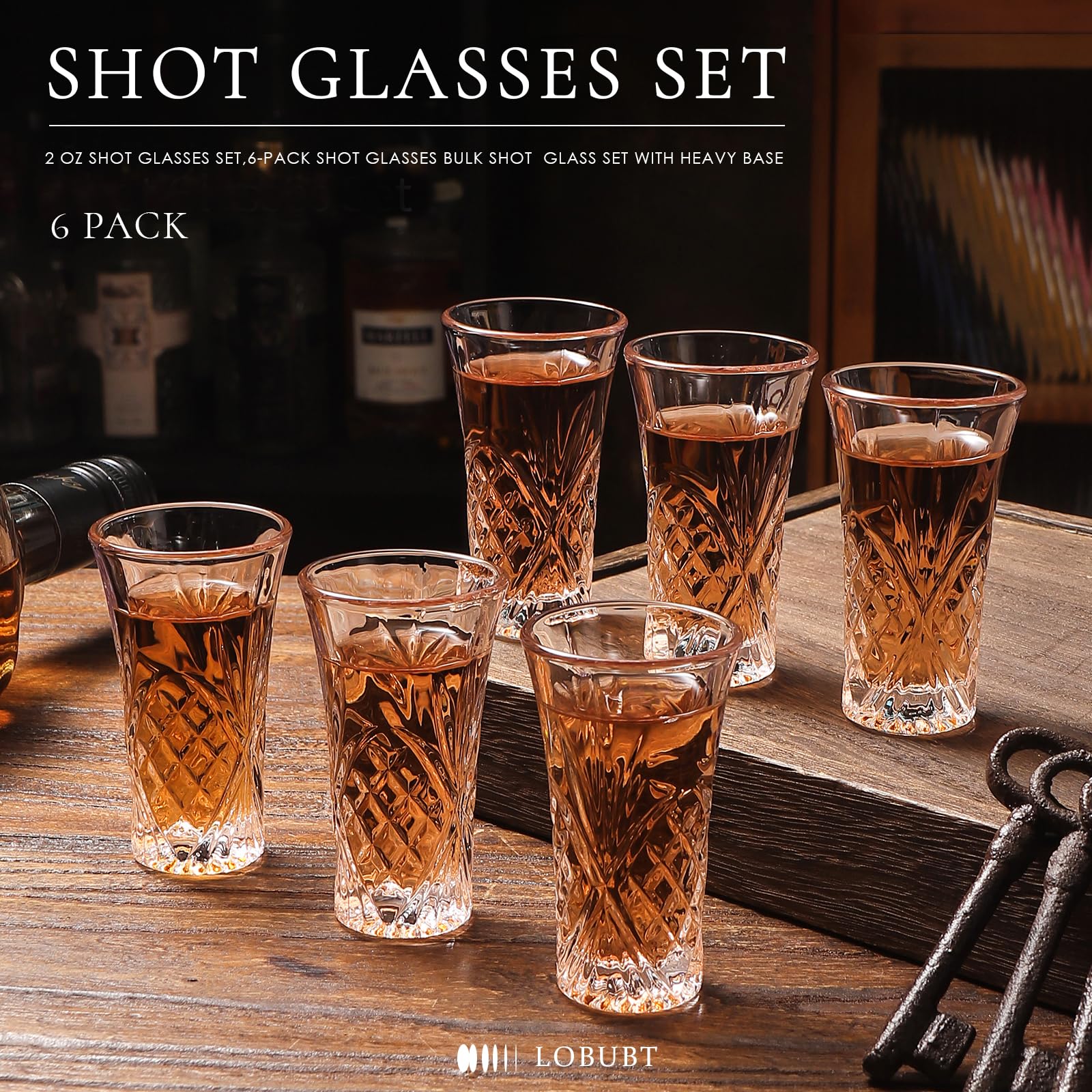 LOBUBT shot glasses are dishwasher safe for quick cleanup